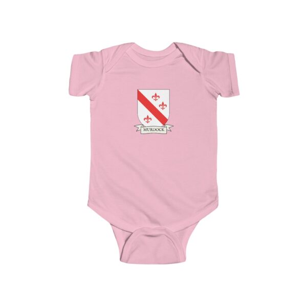 Murdock Family Coat of Arms Baby Onesie Bodysuit - Image 5