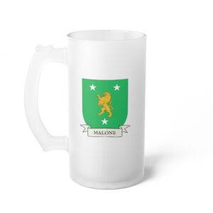 Malone Family Coat of Arms Beer Mug
