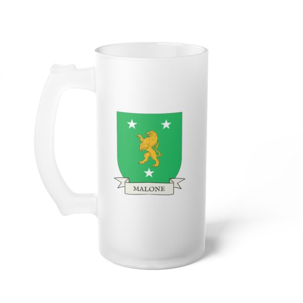 Malone Family Coat of Arms Beer Mug