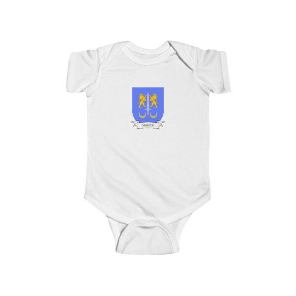 Maher Family Coat of Arms Baby Onesie Bodysuit - Image 2