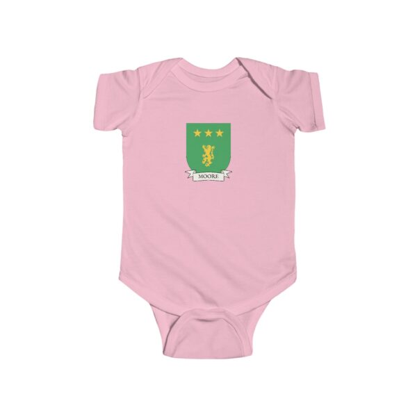 Moore Family Coat of Arms Baby Onesie Bodysuit - Image 5