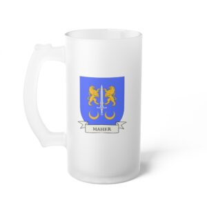 Maher Family Coat of Arms Beer Mug