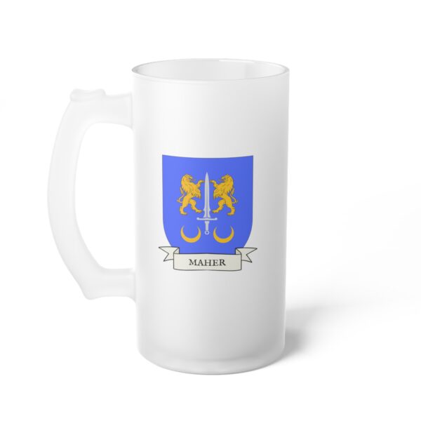 Maher Family Coat of Arms Beer Mug