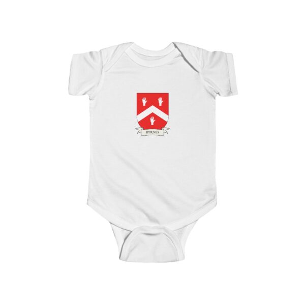 Byrnes Family Coat of Arms Baby Onesie Bodysuit - Image 2