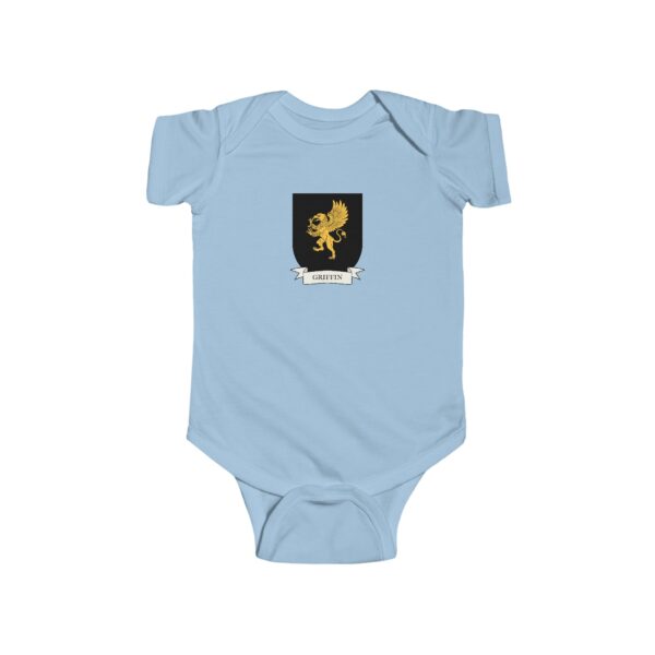 Griffin Family Coat of Arms Baby Onesie Bodysuit - Image 4