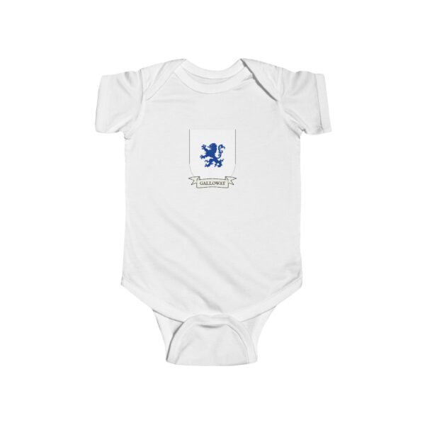Galloway Family Coat of Arms Baby Onesie Bodysuit - Image 2