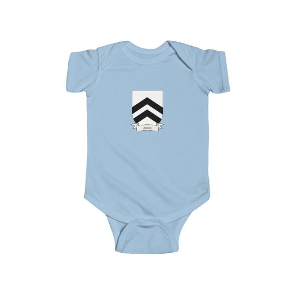 Ashe Family Coat of Arms Baby Onesie Bodysuit - Image 4