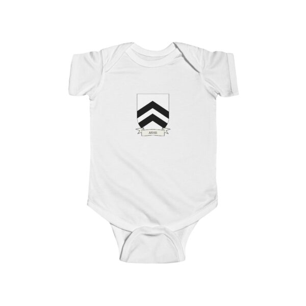 Ashe Family Coat of Arms Baby Onesie Bodysuit - Image 2