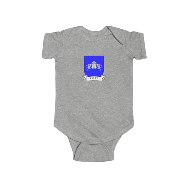 Kelly Family Coat of Arms Baby Onesie Bodysuit - Image 3