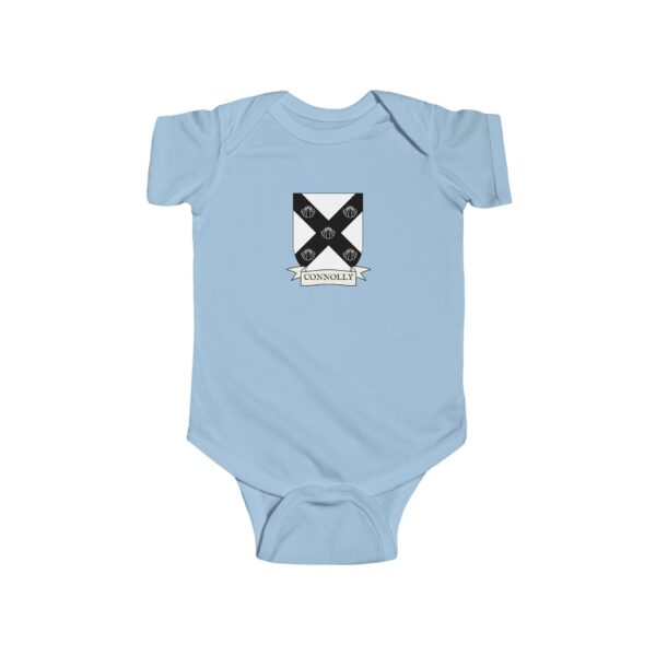 Connolly Family Coat of Arms Baby Onesie Bodysuit - Image 4