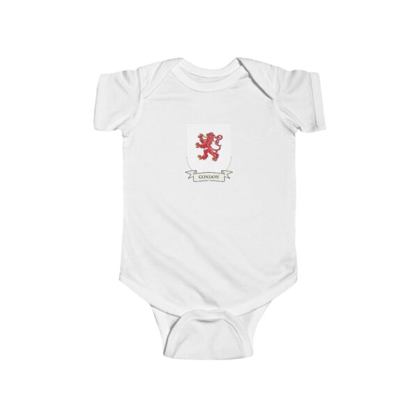 Condon Family Coat of Arms Baby Onesie Bodysuit - Image 2
