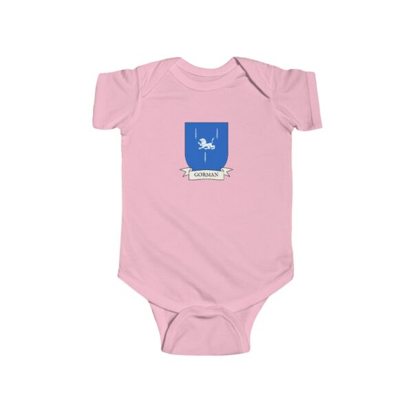 Gorman Family Coat of Arms Baby Onesie Bodysuit - Image 5