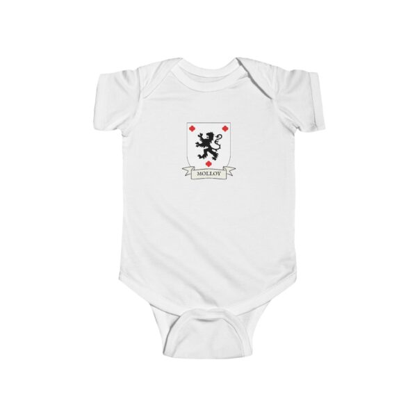 Molloy Family Coat of Arms Baby Onesie Bodysuit - Image 2