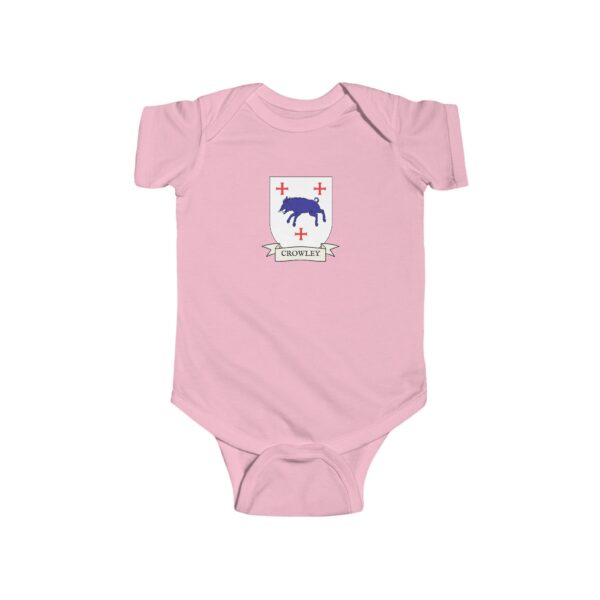 Crowley Family Coat of Arms Baby Onesie Bodysuit - Image 5