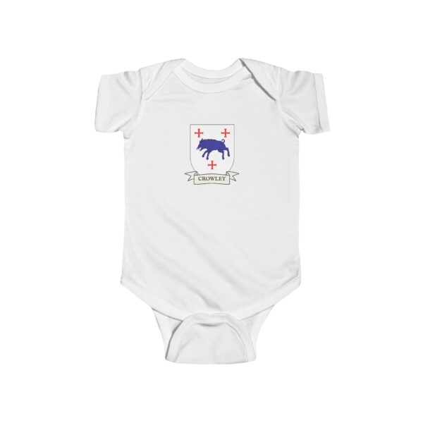 Crowley Family Coat of Arms Baby Onesie Bodysuit - Image 2