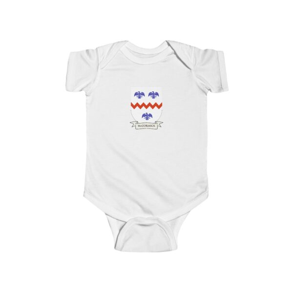 McCormick Family Coat of Arms Baby Onesie Bodysuit - Image 2