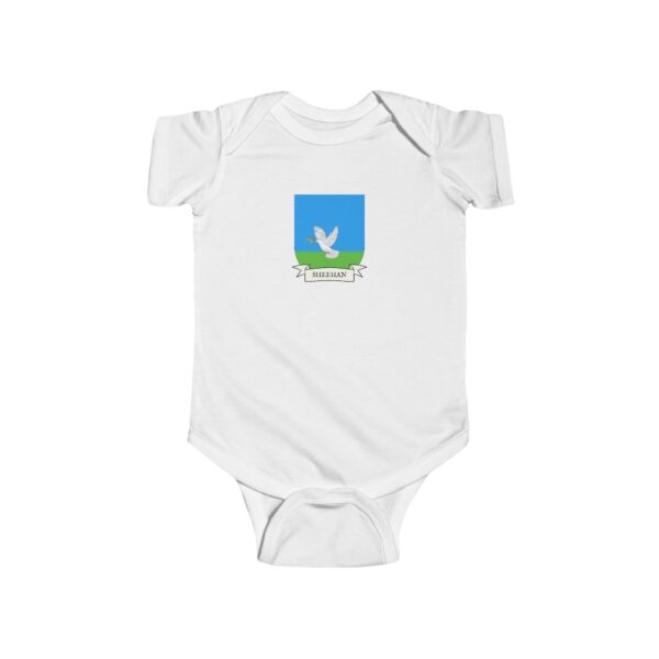 Sheehan Family Coat of Arms Baby Onesie Bodysuit - Image 2