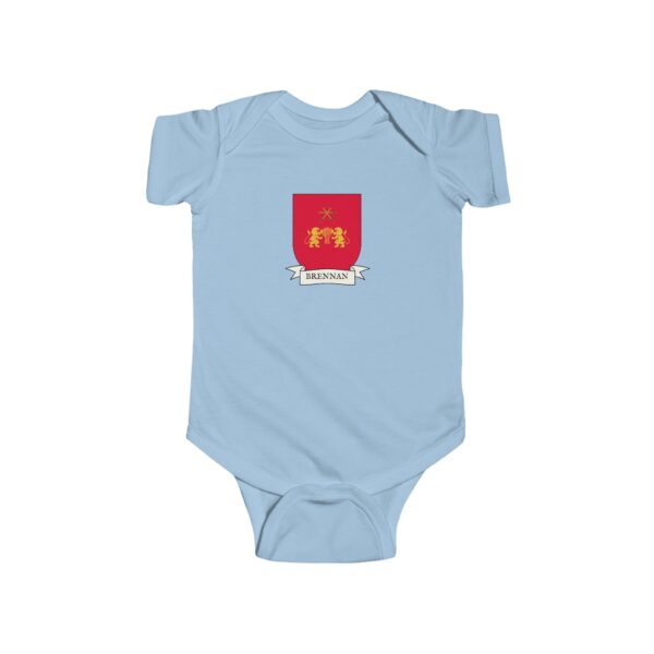 Brennan Family Coat of Arms Baby Onesie Bodysuit - Image 4