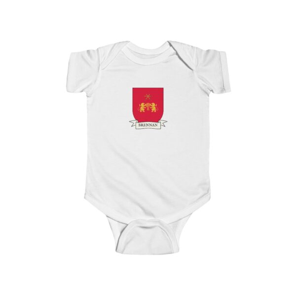 Brennan Family Coat of Arms Baby Onesie Bodysuit - Image 2