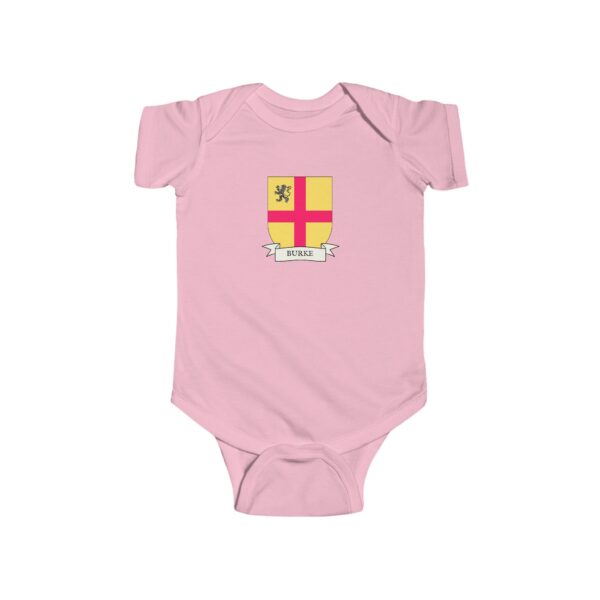Burke Family Coat of Arms Baby Onesie Bodysuit - Image 5