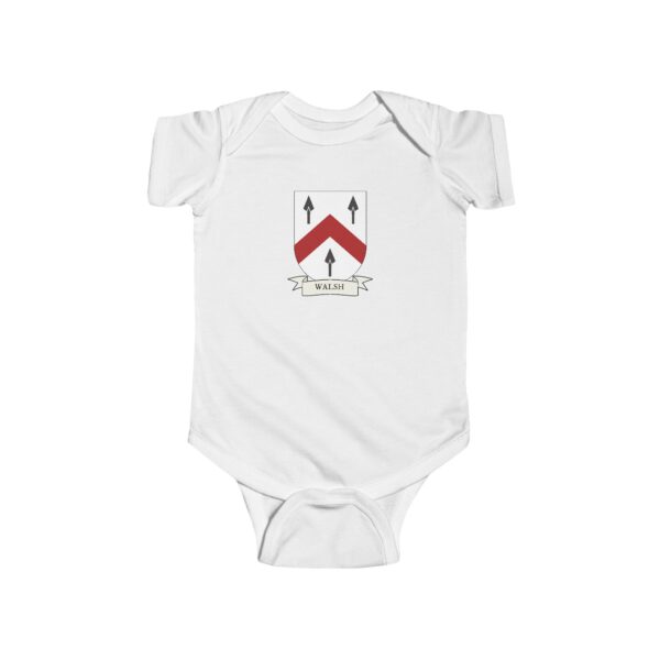 Walsh Family Coat of Arms Baby Onesie Bodysuit - Image 2