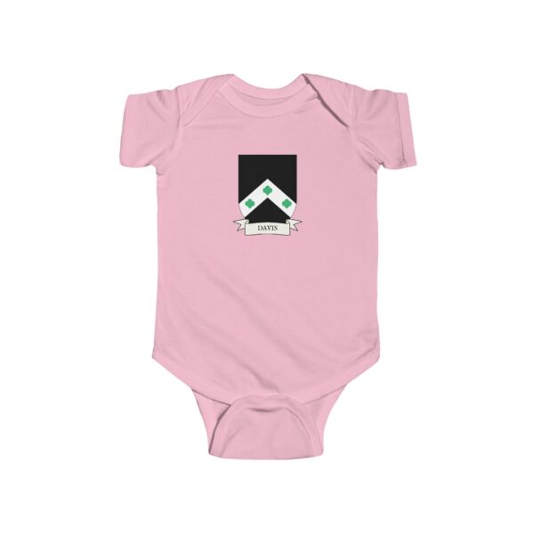 Davis Family Coat of Arms Baby Onesie Bodysuit - Image 5
