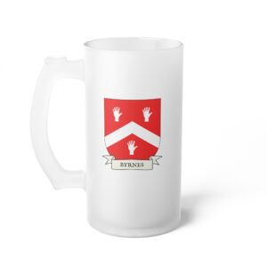 Byrnes Family Coat of Arms Beer Mug