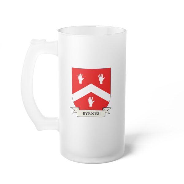 Byrnes Family Coat of Arms Beer Mug