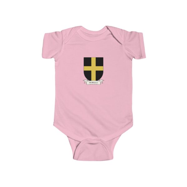 Howell Family Coat of Arms Baby Onesie Bodysuit - Image 5