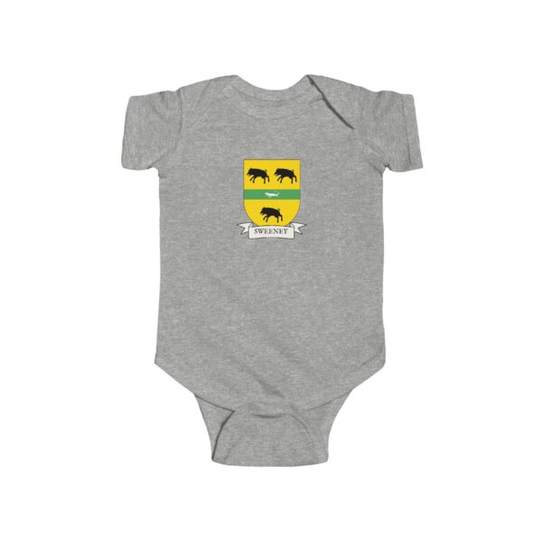 Sweeney Family Coat of Arms Baby Onesie Bodysuit - Image 3