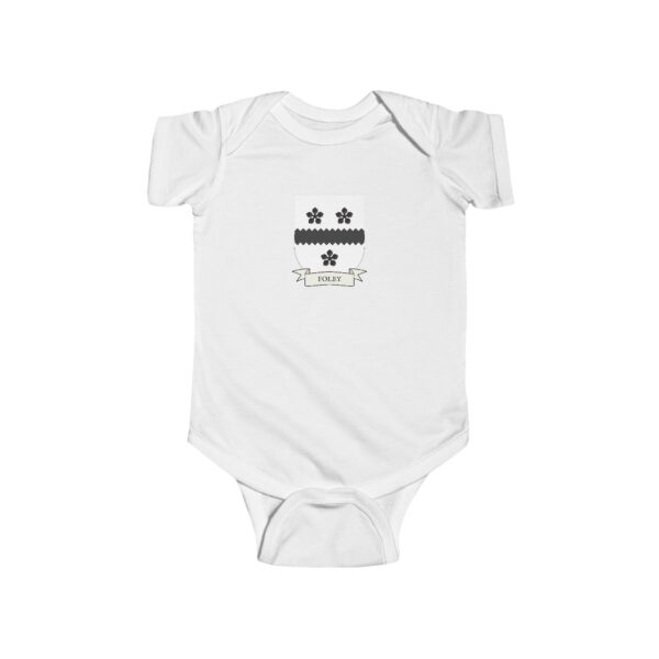 Foley Family Coat of Arms Baby Onesie Bodysuit - Image 2
