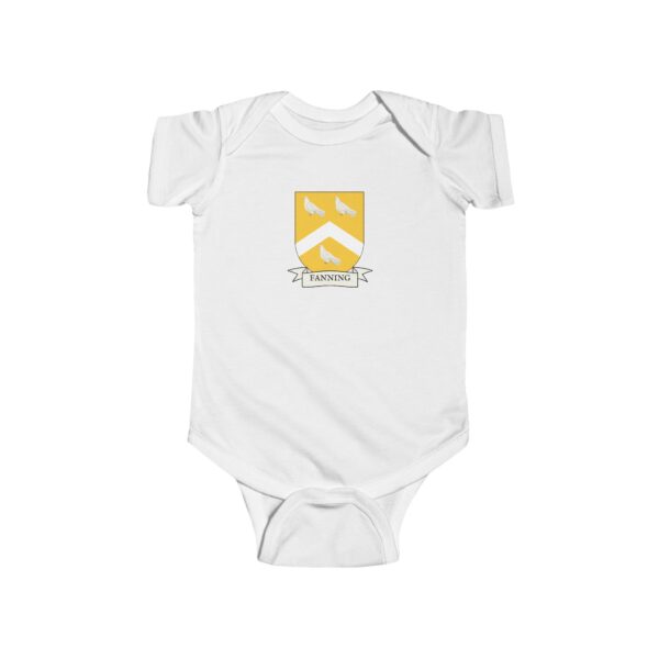 Fanning Family Coat of Arms Baby Onesie Bodysuit - Image 2
