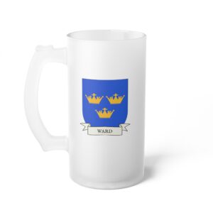 Ward Family Coat of Arms Beer Mug