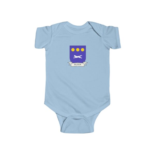 Flynn Family Coat of Arms Baby Onesie Bodysuit - Image 4