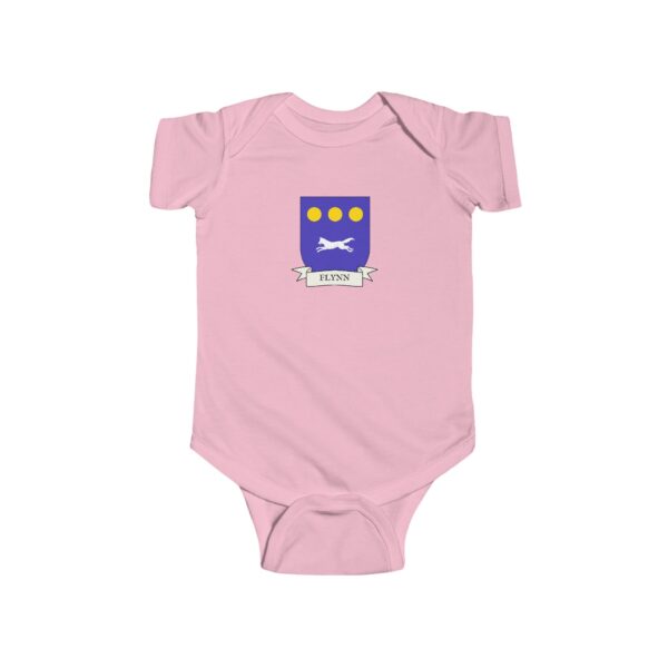 Flynn Family Coat of Arms Baby Onesie Bodysuit - Image 5