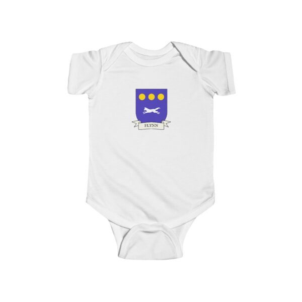 Flynn Family Coat of Arms Baby Onesie Bodysuit - Image 2