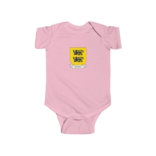 Rourke Family Coat of Arms Baby Onesie Bodysuit - Image 5