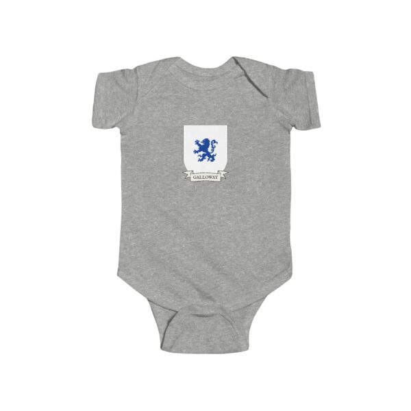 Galloway Family Coat of Arms Baby Onesie Bodysuit - Image 3