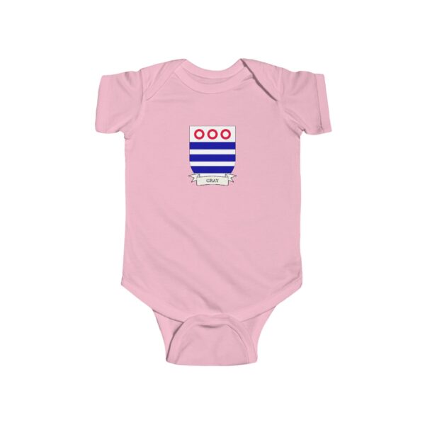 Gray Family Coat of Arms Baby Onesie Bodysuit - Image 5