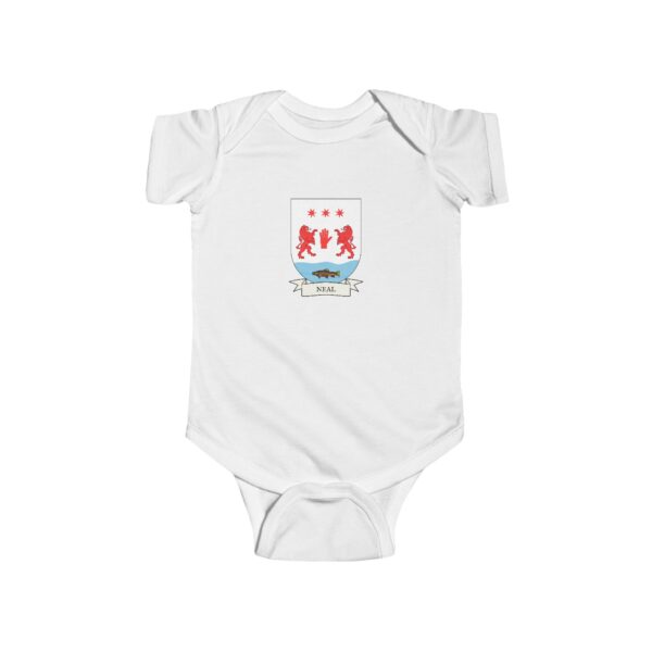 Neal Family Coat of Arms Baby Onesie Bodysuit - Image 2