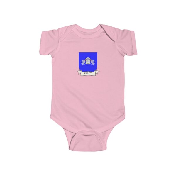 Kelly Family Coat of Arms Baby Onesie Bodysuit - Image 5