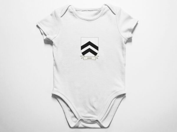Ashe Family Coat of Arms Baby Onesie Bodysuit