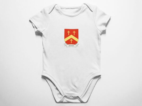 Austin Family Coat of Arms Baby Onesie Bodysuit