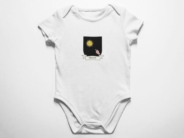 Brady Family Coat of Arms Baby Onesie