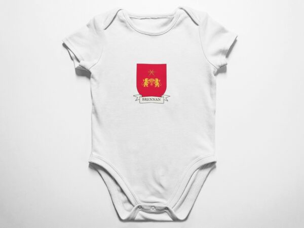 Brennan Family Coat of Arms Baby Onesie Bodysuit