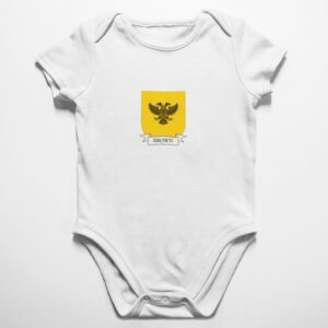 Brown Family Coat of Arms Baby Onesie Bodysuit