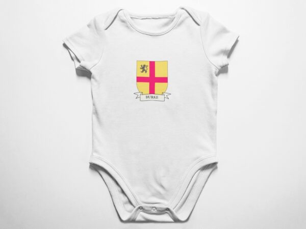 Burke Family Coat of Arms Baby Onesie Bodysuit