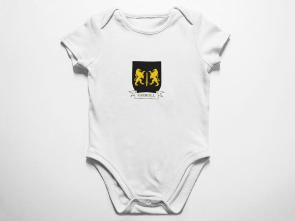 Carroll Family Coat of Arms Baby Onesie