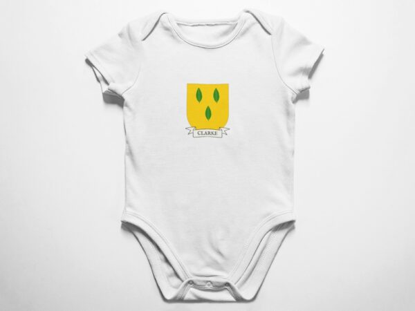 Clarke Family Coat of Arms Baby Onesie