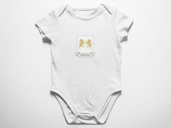 Collins Family Coat of Arms Baby Onesie